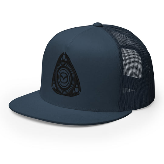 Stylish Black Rotary Trucker Cap - Perfect for Every Adventure