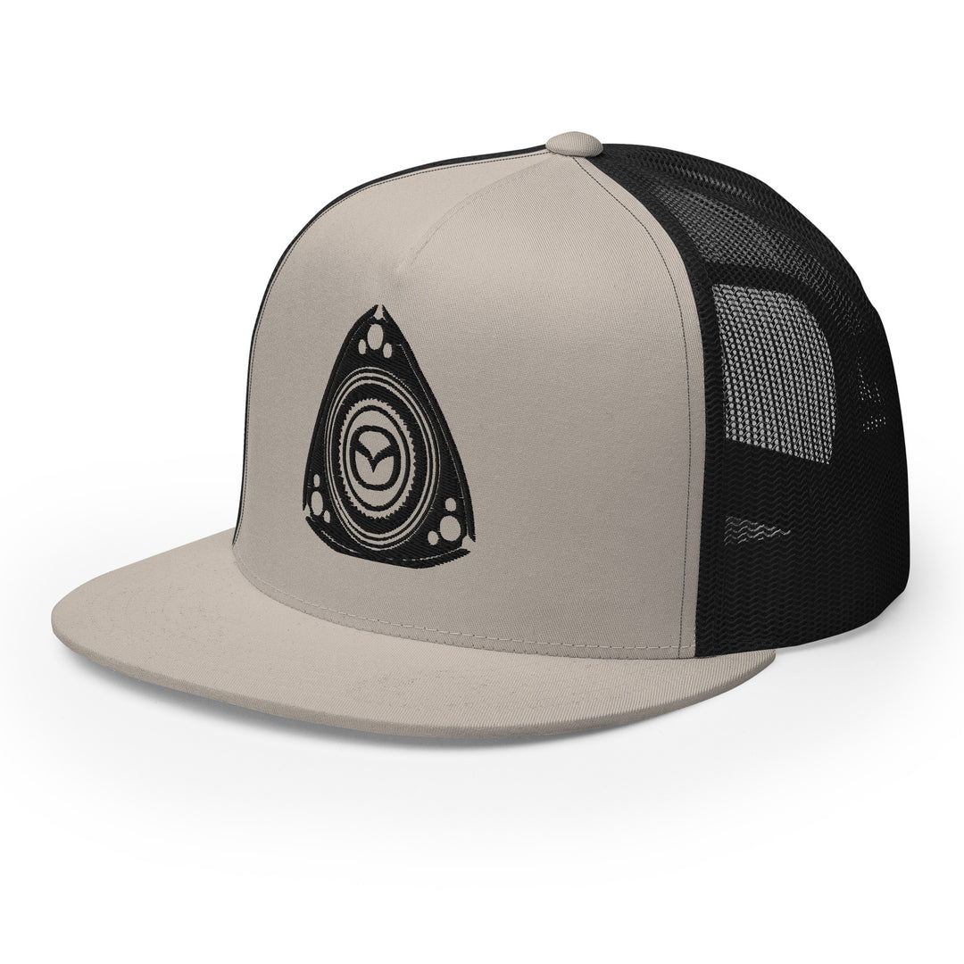 Stylish Black Rotary Trucker Cap - Perfect for Every Adventure