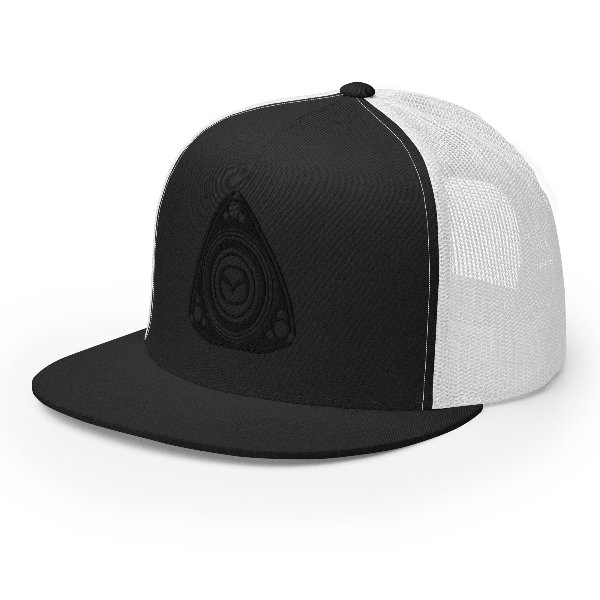 Stylish Black Rotary Trucker Cap - Perfect for Every Adventure